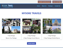 Tablet Screenshot of mysoretravel.com